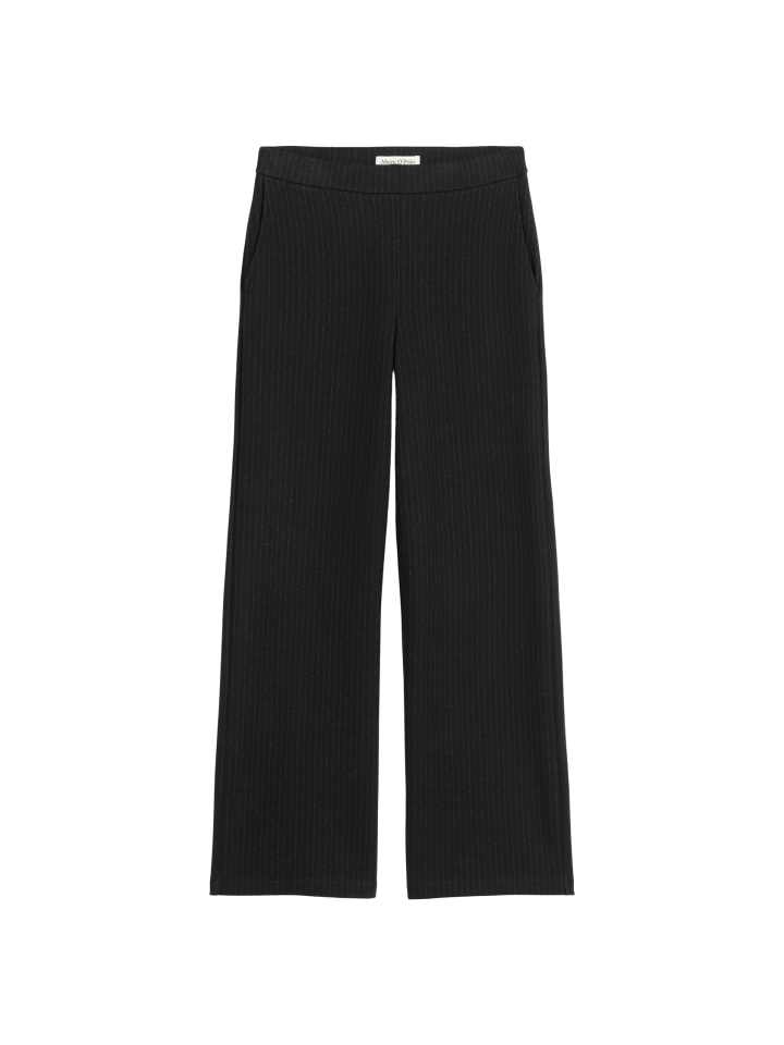 Трикотажные брюки в тонкую полоску, свободного кроя, темно-серого цвета Marc O'Polo
Трикотажные брюки в тонкую полоску, свободного кроя, темно-серого цвета Marc O'Polo