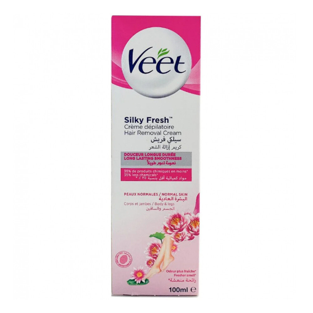 Veet, Крем для депиляции Silky Fresh, нормальная кожа, 100 мл
Veet, Крем для депиляции Silky Fresh, нормальная кожа, 100 мл