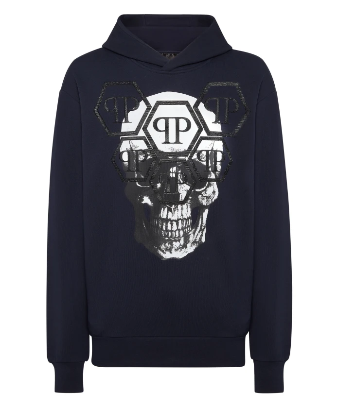 Толстовка с капюшоном и принтом черепа Philipp Plein, синий
Толстовка с капюшоном и принтом черепа Philipp Plein, синий