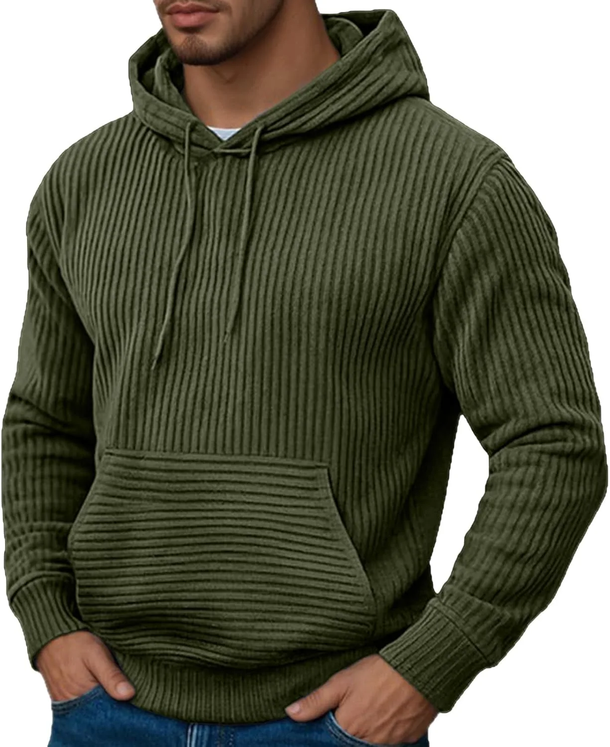 Мужской вязаный худи с капюшоном и карманом YSERB
Мужской вязаный худи с капюшоном и карманом YSERB