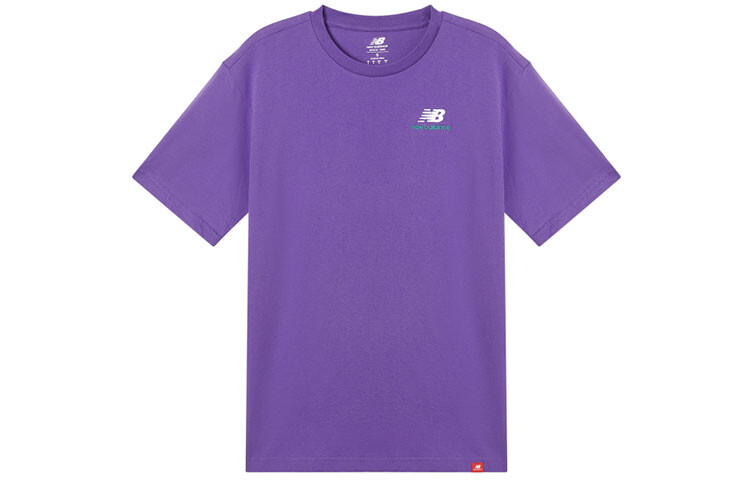 Футболка унисекс фиолетовая New Balance, фиолетовый 
Футболка унисекс фиолетовая New Balance, фиолетовый