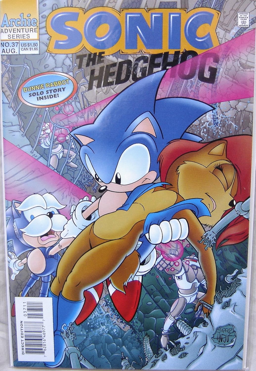 Sonic The Hedgehog 37 August 1996 (Archie Adventure Series)
Sonic The Hedgehog 37 August 1996 (Archie Adventure Series)