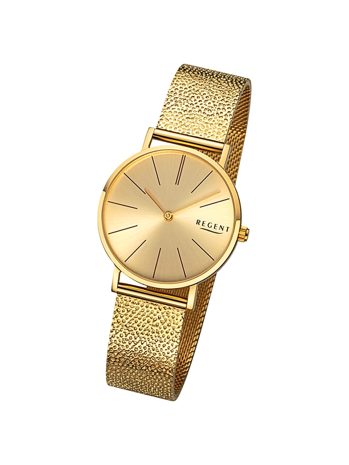 Аналоговые наручные часы Regent, металлический браслет, золото, средний размер (примерно 32 мм)
Аналоговые наручные часы Regent, металлический браслет, золото, средний размер (примерно 32 мм)