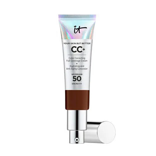 Основа под макияж с полным покрытием Cc+ Cream Full-Coverage Foundation With Spf 50+ It Cosmetics, цвет deep mocha
Основа под макияж с полным покрытием Cc+ Cream Full-Coverage Foundation With Spf 50+ It Cosmetics, цвет deep mocha