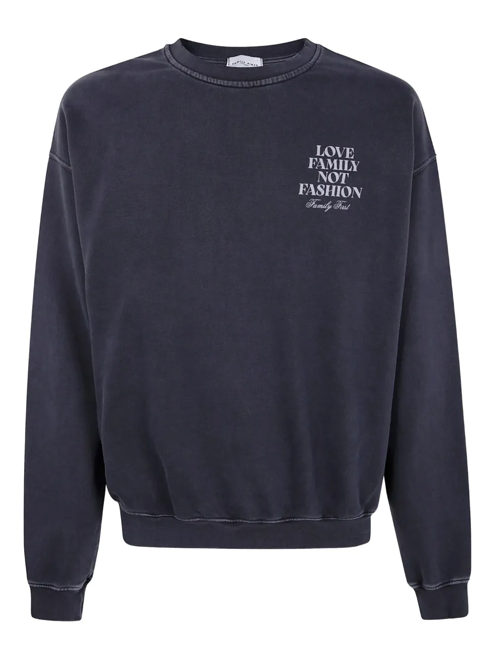 Свитшот с круглым вырезом Family First, синий
Свитшот с круглым вырезом Family First, синий