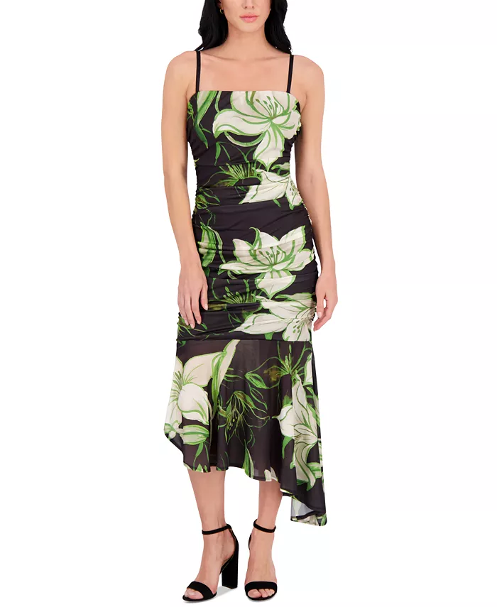 Женское асимметричное платье миди из эластичной сетки с принтом Siena, мультиколор
Женское асимметричное платье миди из эластичной сетки с принтом Siena, мультиколор