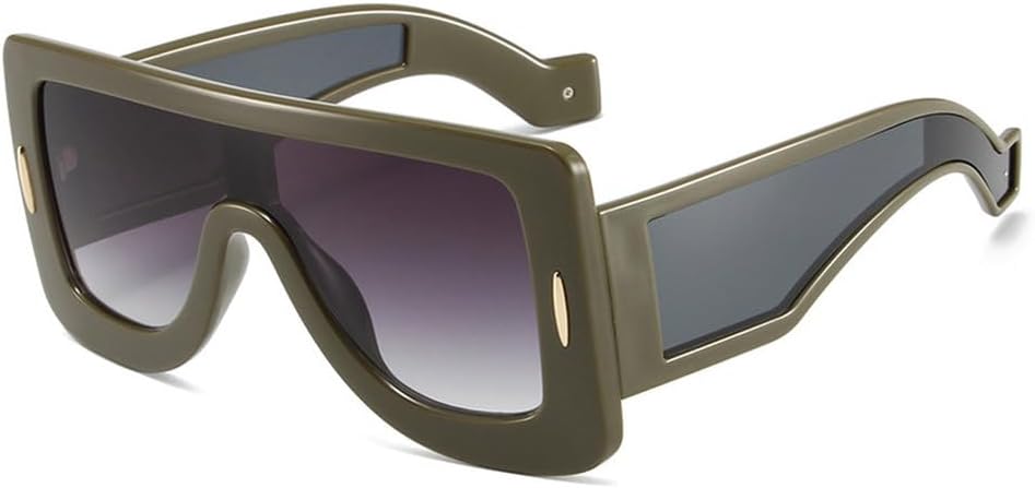 Модные большие цельные солнцезащитные очки для мужчин, цветные зеркальные очки-маски UV400, женские роскошные солнцезащитные очки с заклепками HVTVTLA, Brown Green Gray
Модные большие цельные солнцезащитные очки для мужчин, цветные зеркальные очки-маски UV400, женские роскошные солнцезащитные очки с заклепками HVTVTLA, Brown Green Gray