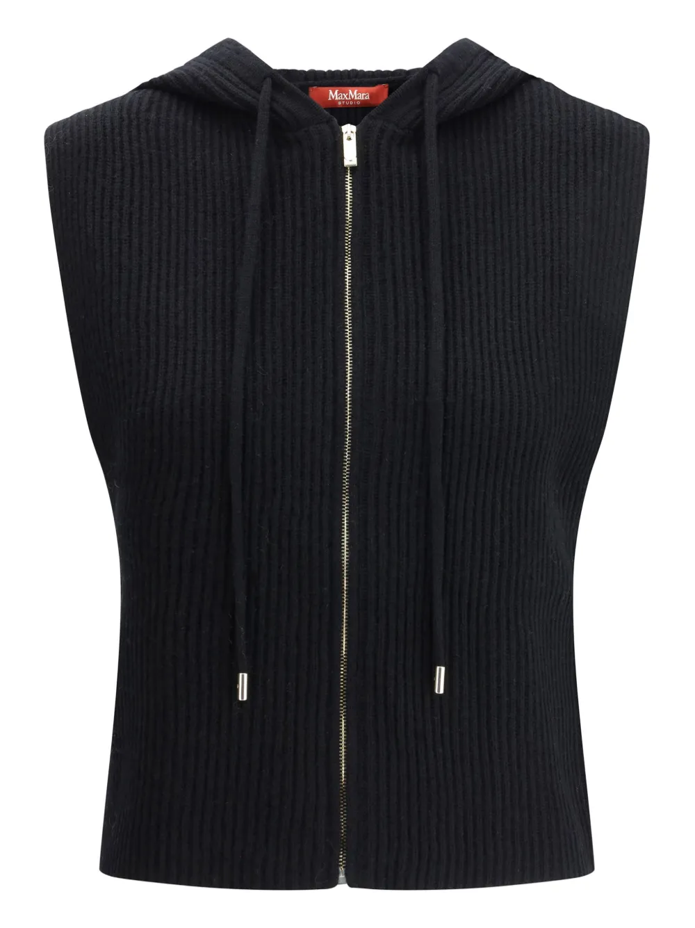 Жилет с капюшоном на молнии Max Mara, черный
Жилет с капюшоном на молнии Max Mara, черный