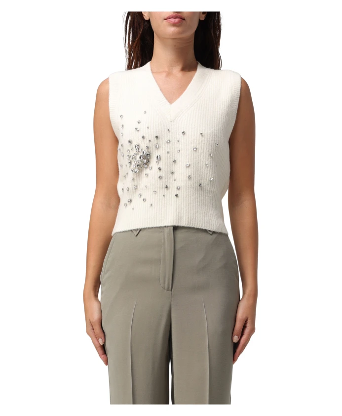 Стильный топ с закрытым воротником. Liu Jo, белый
Стильный топ с закрытым воротником. Liu Jo, белый