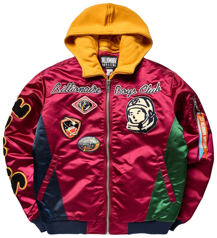 Куртка-бомбер в виде космического костюма от Billionaire Boys Club, розовый
Куртка-бомбер в виде космического костюма от Billionaire Boys Club, розовый