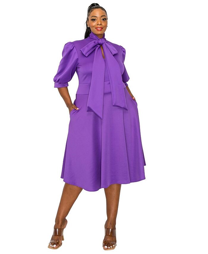 Расклешенное платье Carina Donna больших размеров с карманами L I V D, фиолетовый
Расклешенное платье Carina Donna больших размеров с карманами L I V D, фиолетовый