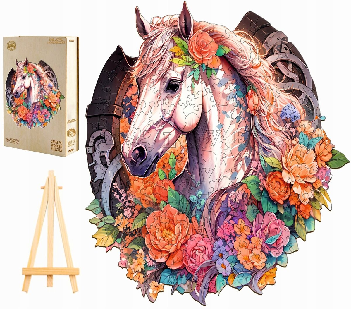 Большой Деревянный Пазл 290 Деталей Цветная Лошадь В Деревянной Коробке Pasjo24 
Большой Деревянный Пазл 290 Деталей Цветная Лошадь В Деревянной Коробке Pasjo24