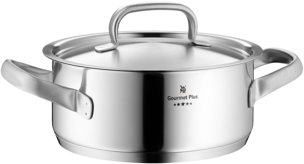 Кастрюля WMF Gourmet Plus, маленькая 20 см, металлическая крышка, индукционная кастрюля 2,5 л, матовая нержавеющая сталь Cromargan, внутренняя шкала, отверстие для пара
Кастрюля WMF Gourmet Plus, маленькая 20 см, металлическая крышка, индукционная кастрюля 2,5 л, матовая нержавеющая сталь Cromargan, внутренняя шкала, отверстие для пара