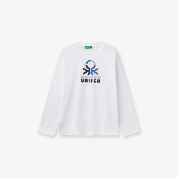 Футболка Benetton с принтом логотипа, белый
Футболка Benetton с принтом логотипа, белый