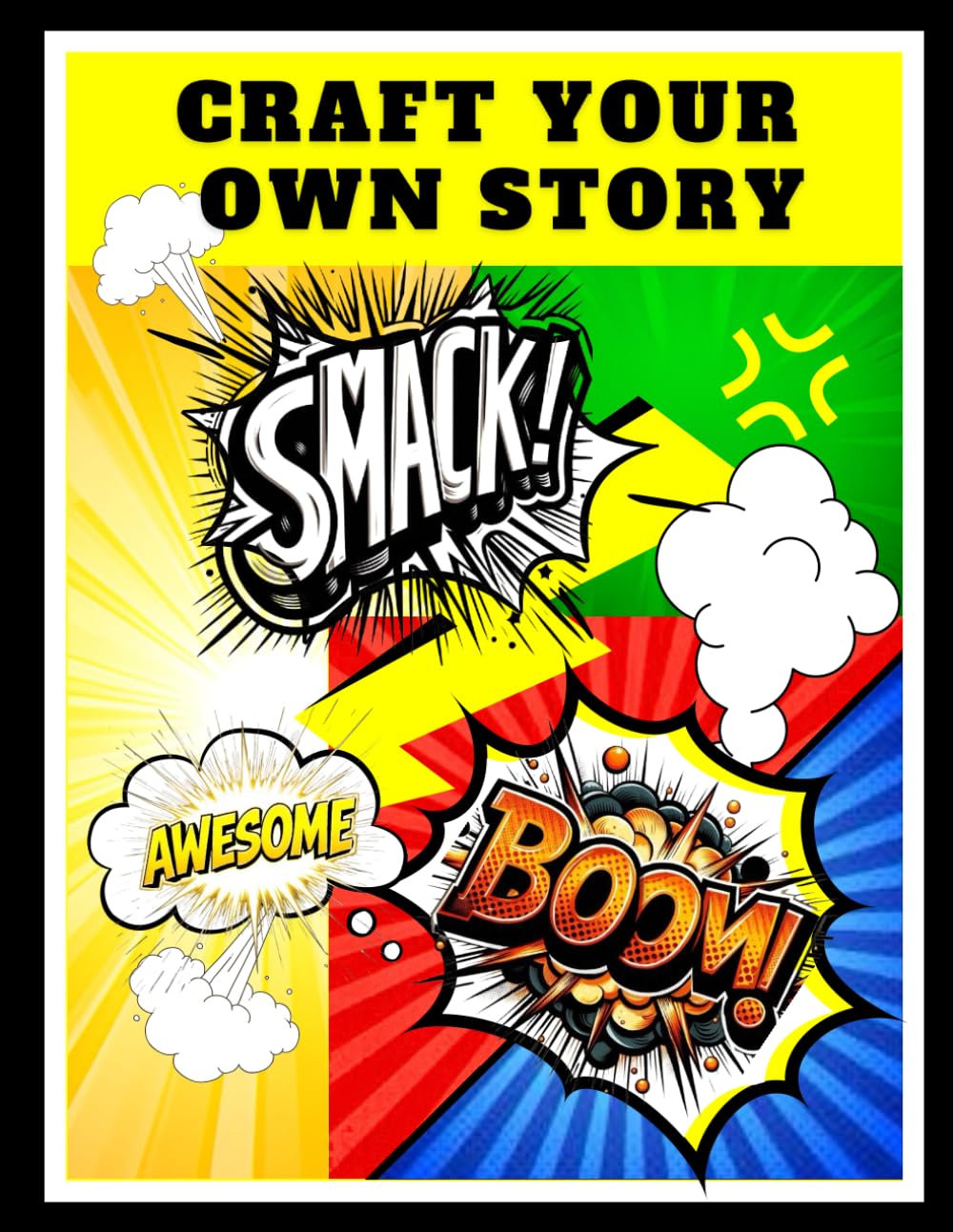 Create Your Own Comic Universe: A Blank Comic Book with Fun Layouts for Kids, Teens & Adults - Over 100 Pages of Action-Packed Creativity (Independently published)
Create Your Own Comic Universe: A Blank Comic Book with Fun Layouts for Kids, Teens & Adults - Over 100 Pages of Action-Packed Creativity (Independently published)