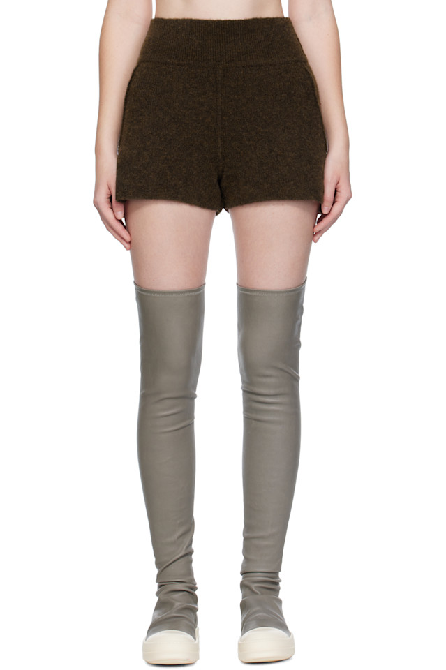 Шорты из вязаной альпаки Concordians Rick Owens, коричневый
Шорты из вязаной альпаки Concordians Rick Owens, коричневый