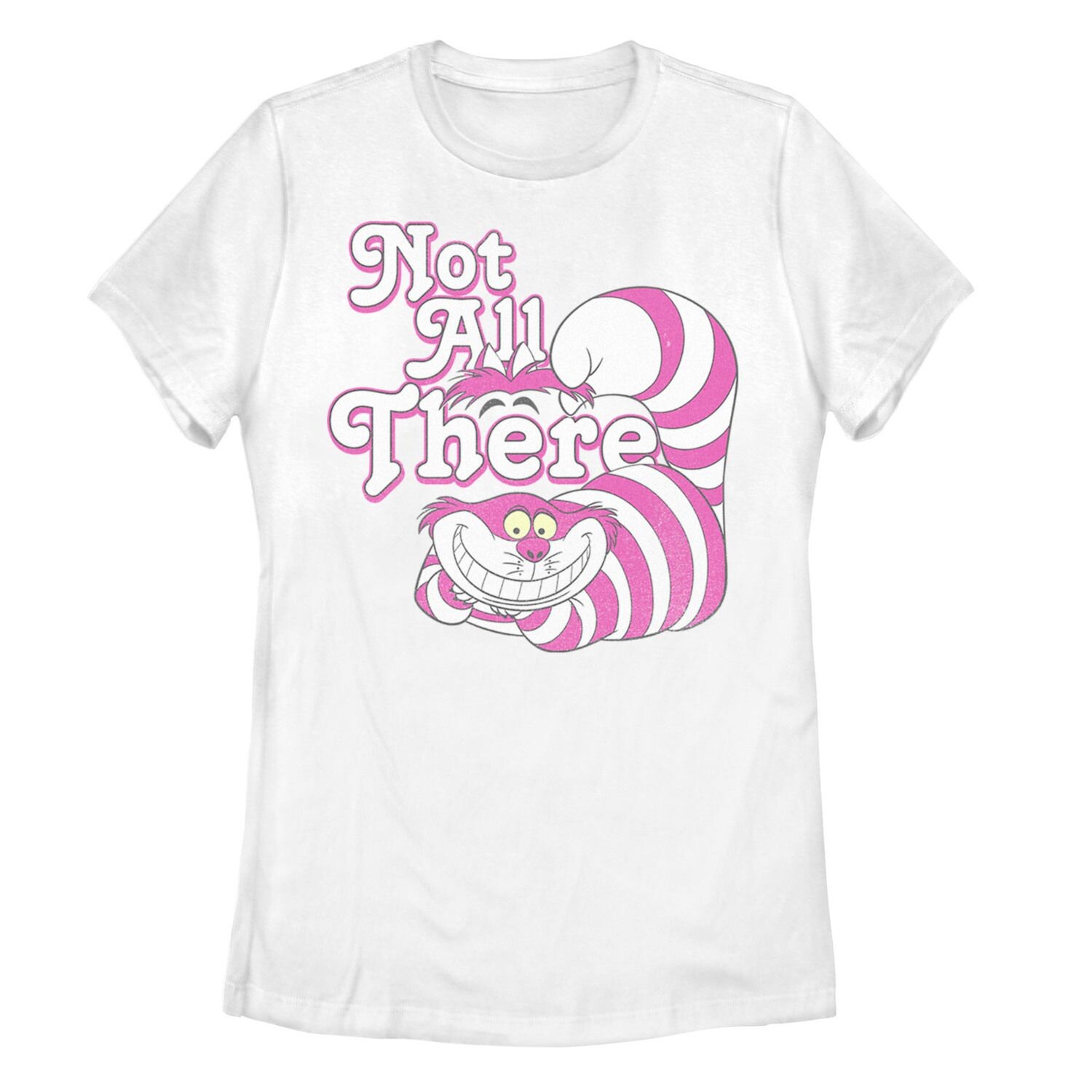 Футболка с изображением Чеширского кота Диснея для юниоров «Алиса в стране чудес» и надписью «Не все там» Licensed Character 
Футболка с изображением Чеширского кота Диснея для юниоров «Алиса в стране чудес» и надписью «Не все там» Licensed Character