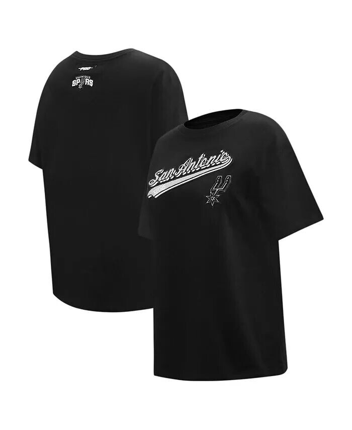 Женская черная футболка с надписью бойфренд San Antonio Spurs Pro Standard, черный
Женская черная футболка с надписью бойфренд San Antonio Spurs Pro Standard, черный