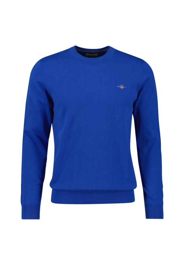 Свитер - классический хлопок трикотажный свитер с круглым вырезом хлопок Gant, синий
Свитер - классический хлопок трикотажный свитер с круглым вырезом хлопок Gant, синий