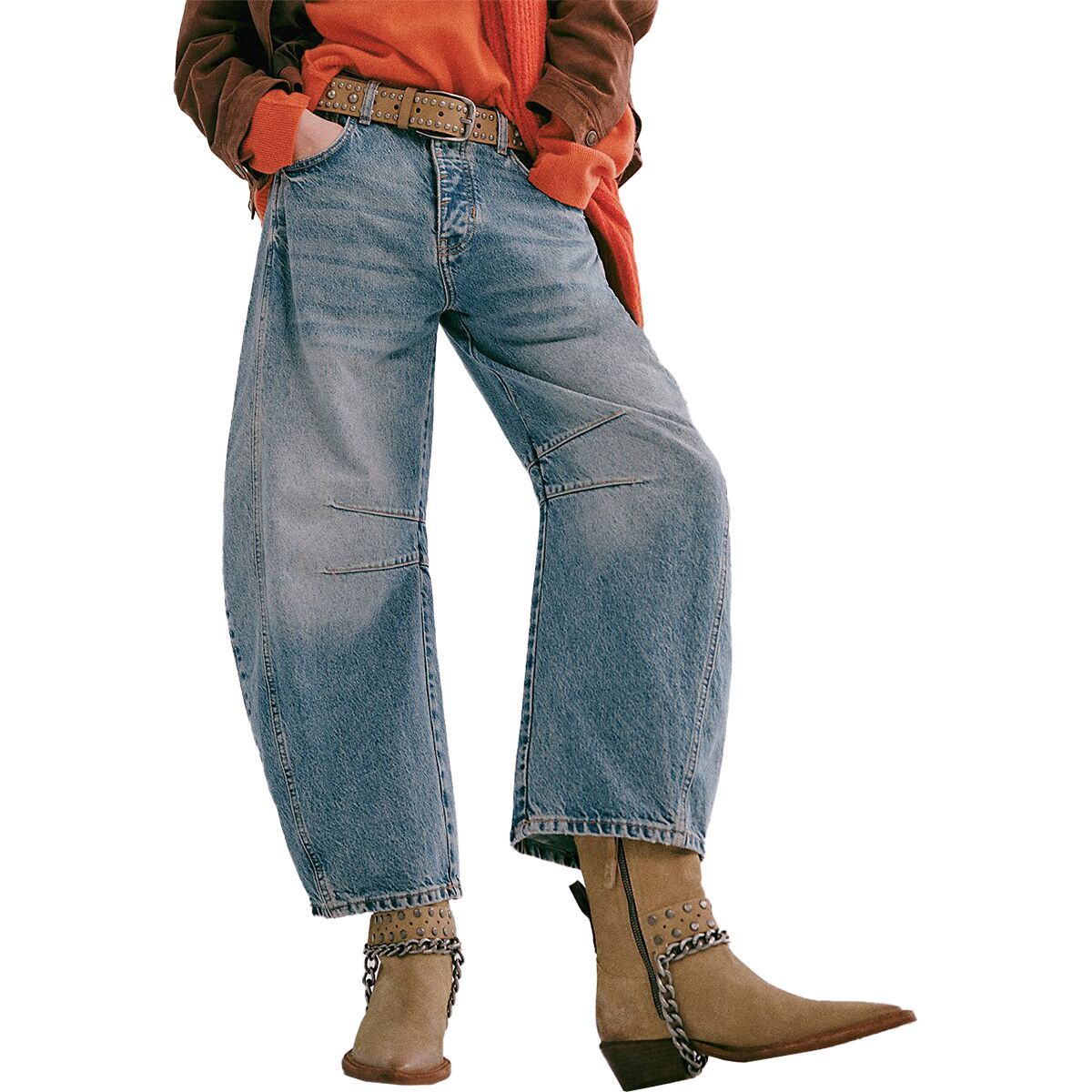 Брюки средней посадки barrel Free People, цвет ultra light beam
Брюки средней посадки barrel Free People, цвет ultra light beam