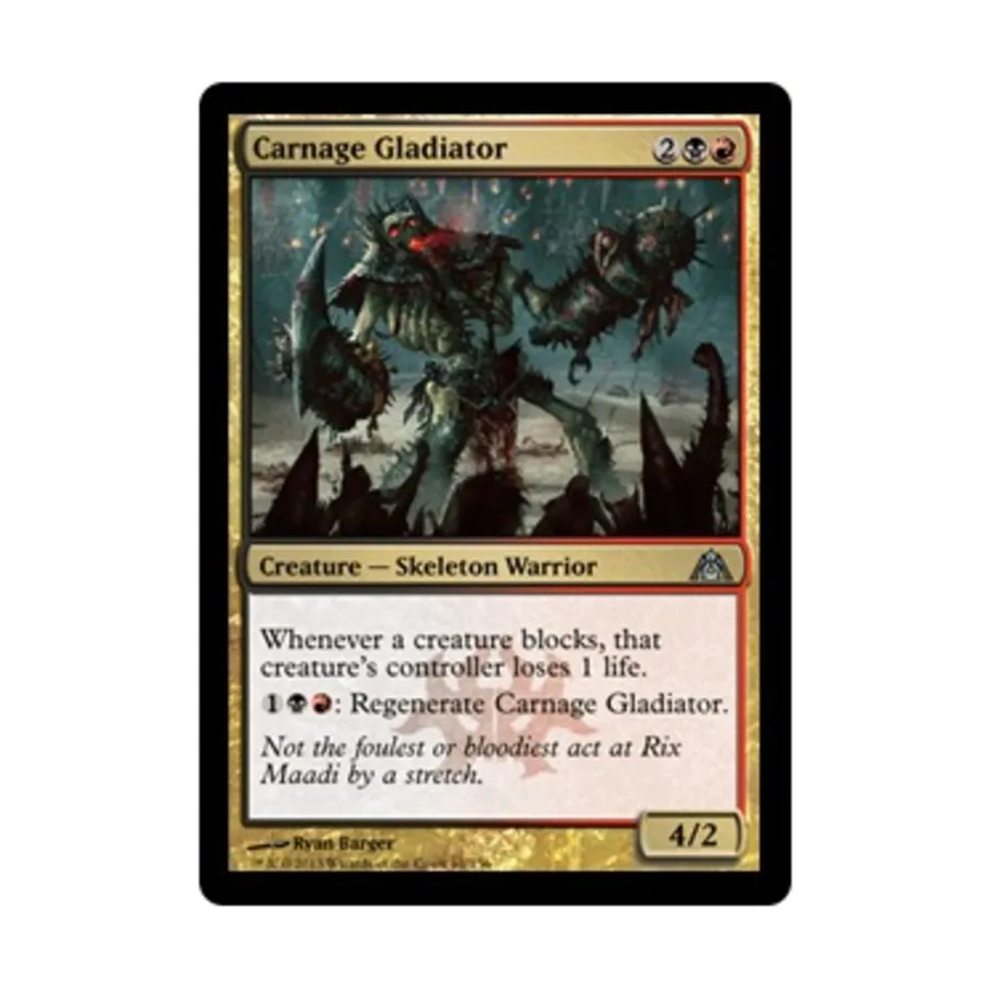 CCG Карнаж-гладиатор (U), MTG - Dragon's Maze
CCG Карнаж-гладиатор (U), MTG - Dragon's Maze