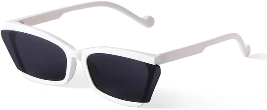 Винтажные солнцезащитные очки «кошачий глаз» с зеркальными линзами, модные белые солнцезащитные очки в полуободковой оправе для женщин и мужчин TKKTLLT, C6
Винтажные солнцезащитные очки «кошачий глаз» с зеркальными линзами, модные белые солнцезащитные очки в полуободковой оправе для женщин и мужчин TKKTLLT, C6