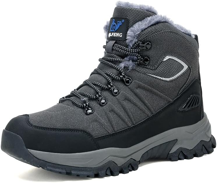 Мужские походные ботинки для улицы зимние с меховой подкладкой, теплые снежные ботинки, водонепроницаемые, противоскользящие, легкие туристические ботинки Asifn, серый
Мужские походные ботинки для улицы зимние с меховой подкладкой, теплые снежные ботинки, водонепроницаемые, противоскользящие, легкие туристические ботинки Asifn, серый