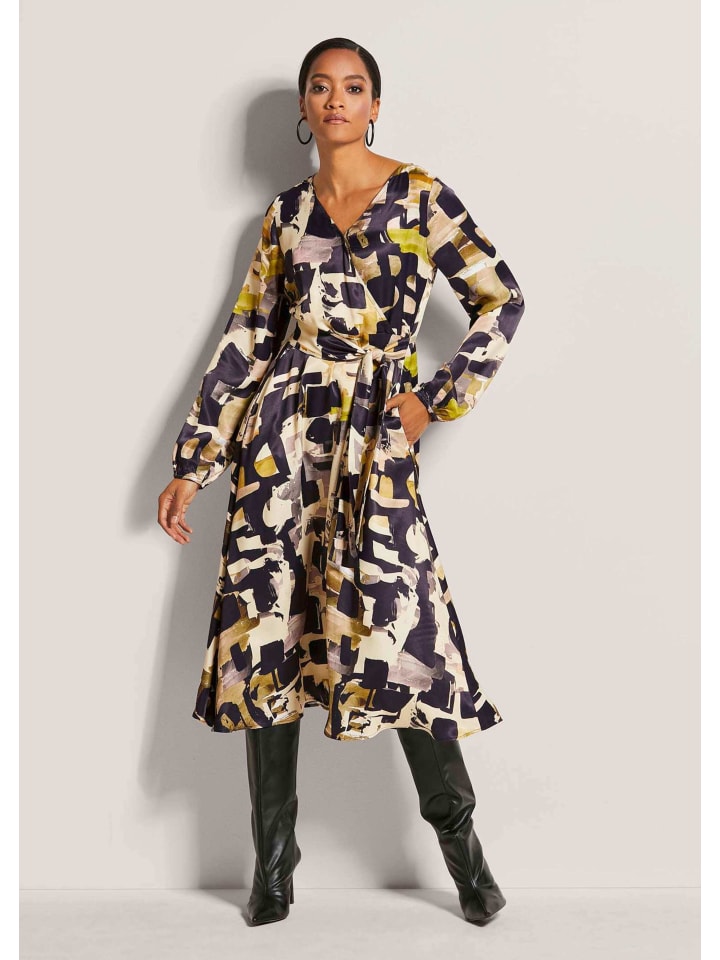 MADELEINE Платье с поясом, черное/разноцветное
MADELEINE Платье с поясом, черное/разноцветное