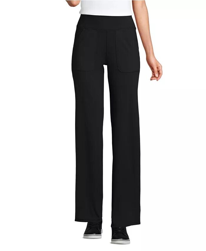 Женские прямые брюки Active Hi Impact с высокой посадкой Lands' End, черный
Женские прямые брюки Active Hi Impact с высокой посадкой Lands' End, черный