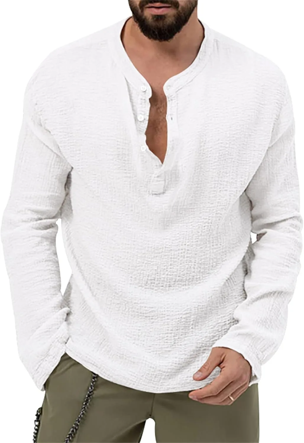 Мужская повседневная футболка-поло с длинным рукавом, свободный крой, V-образный вырез, однотонная evzosrz
Мужская повседневная футболка-поло с длинным рукавом, свободный крой, V-образный вырез, однотонная evzosrz