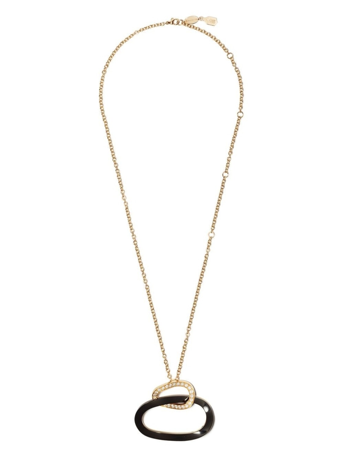 Золотое колье с эмалированной подвеской и бриллиантами De Grisogono, розовый
Золотое колье с эмалированной подвеской и бриллиантами De Grisogono, розовый