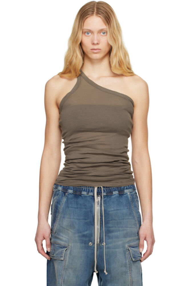 Серый топ Hollywood на одно плечо Rick Owens DRKSHDW
Серый топ Hollywood на одно плечо Rick Owens DRKSHDW