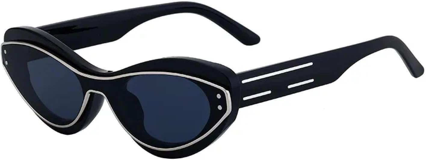 Винтажные солнцезащитные очки «кошачий глаз» для женщин и мужчин, модные, популярные, роскошные, в стиле панк, с защитой от УФ-излучения UV400 TKKTLLT, Black Silver Black
Винтажные солнцезащитные очки «кошачий глаз» для женщин и мужчин, модные, популярные, роскошные, в стиле панк, с защитой от УФ-излучения UV400 TKKTLLT, Black Silver Black