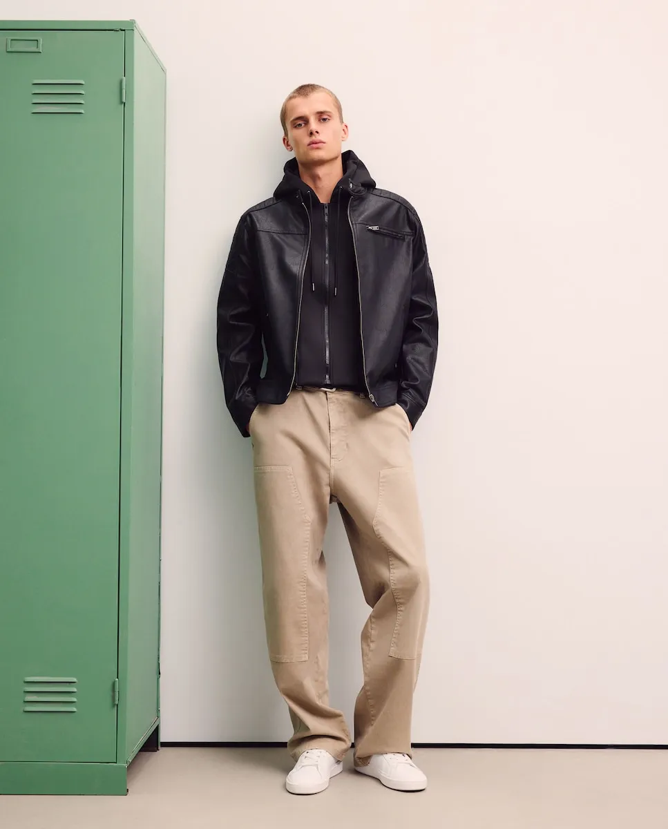 Короткая кожаная куртка с капюшоном Green Coast, черный
Короткая кожаная куртка с капюшоном Green Coast, черный