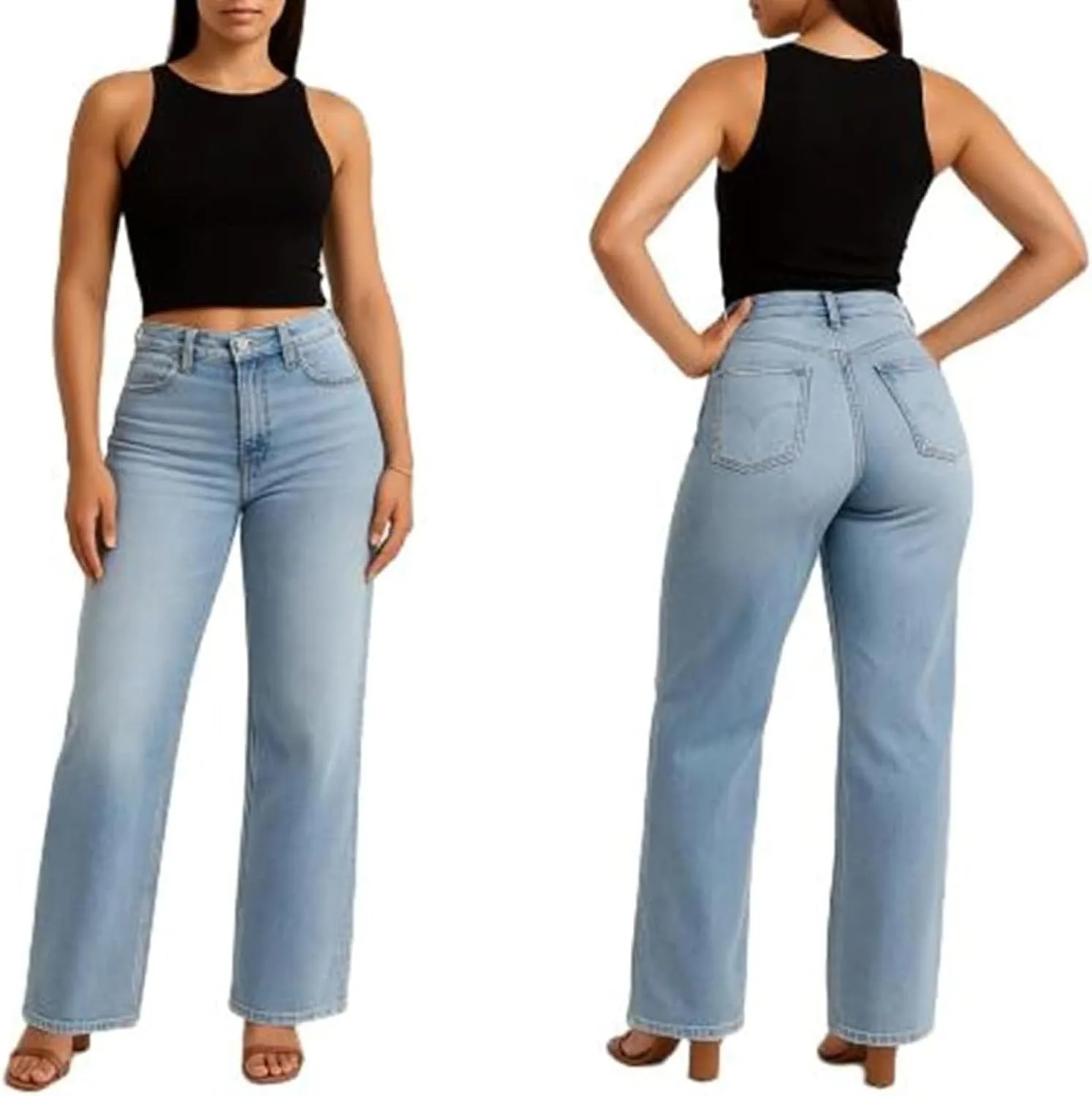 Джинсы Mid-Low Rise Stretch с эффектом контроля живота, прямой крой Baggy
Джинсы Mid-Low Rise Stretch с эффектом контроля живота, прямой крой Baggy