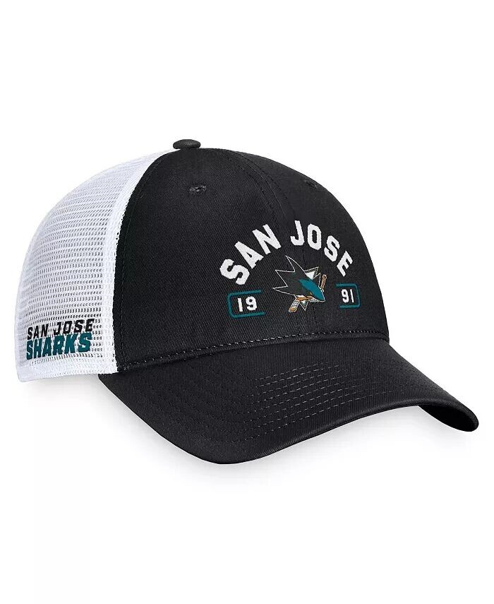 Мужская черная/белая регулируемая кепка San Jose Sharks Free Kick Trucker Fanatics, черный
Мужская черная/белая регулируемая кепка San Jose Sharks Free Kick Trucker Fanatics, черный