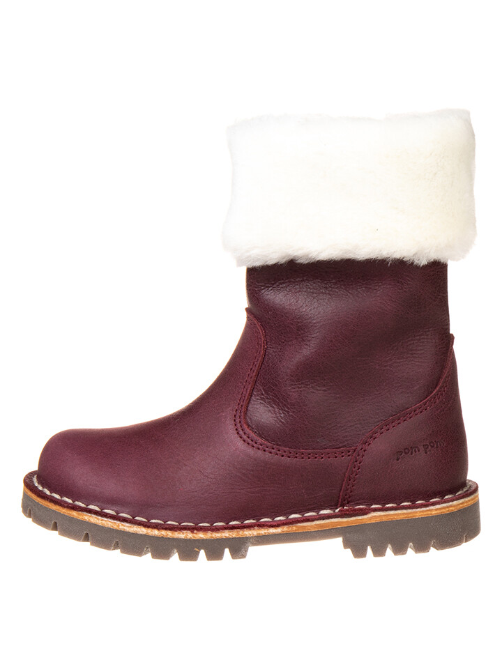 Ботинки POM POM Leder Winter, бордо 
Ботинки POM POM Leder Winter, бордо