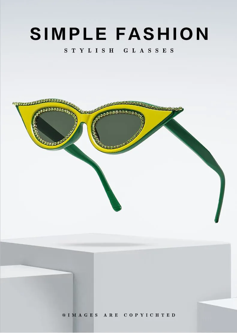 Ретро-солнцезащитные очки «кошачий глаз», украшенные бриллиантами – винтажные голливудские гламурные очки унисекс для мужчин и женщин (UV400) GFYFJXJT, C1
Ретро-солнцезащитные очки «кошачий глаз», украшенные бриллиантами – винтажные голливудские гламурные очки унисекс для мужчин и женщин (UV400) GFYFJXJT, C1