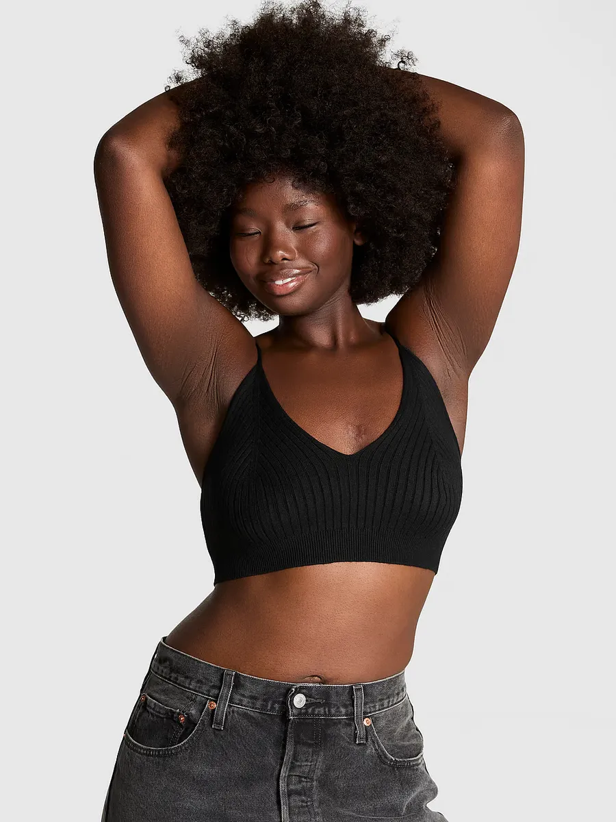 Трикотажная майка в рубчик Pink, черный
Трикотажная майка в рубчик Pink, черный