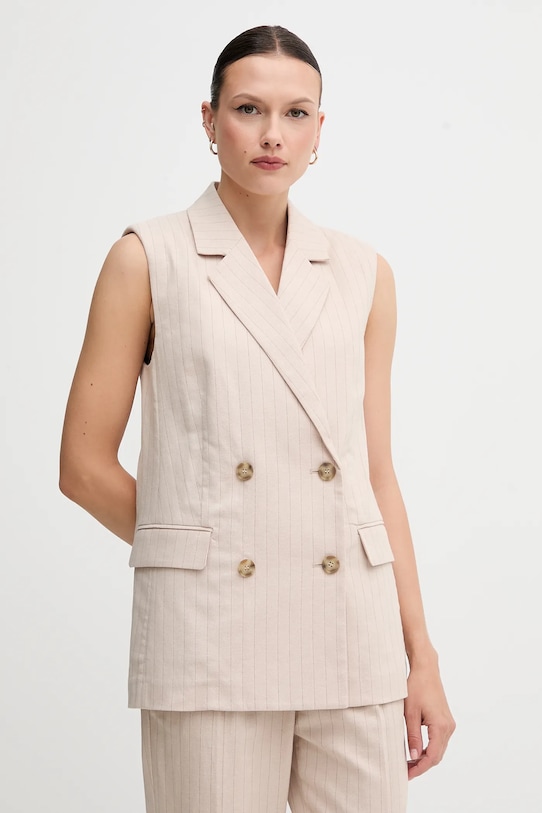 Жилет с добавлением льна United Colors Of Benetton, бежевый
Жилет с добавлением льна United Colors Of Benetton, бежевый