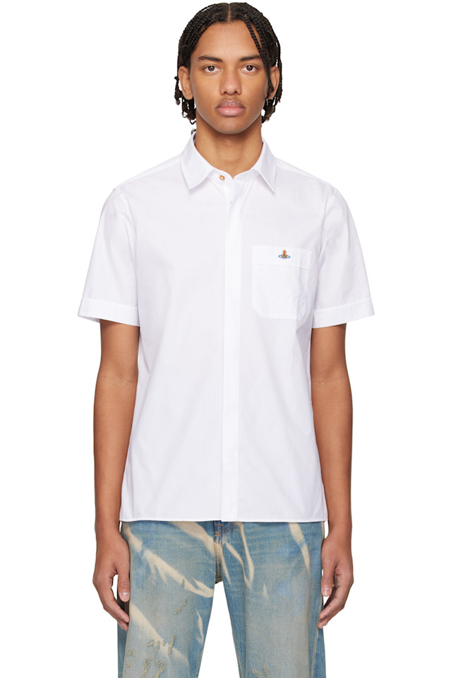 Классическая рубашка с коротким рукавом Vivienne Westwood, белый
Классическая рубашка с коротким рукавом Vivienne Westwood, белый