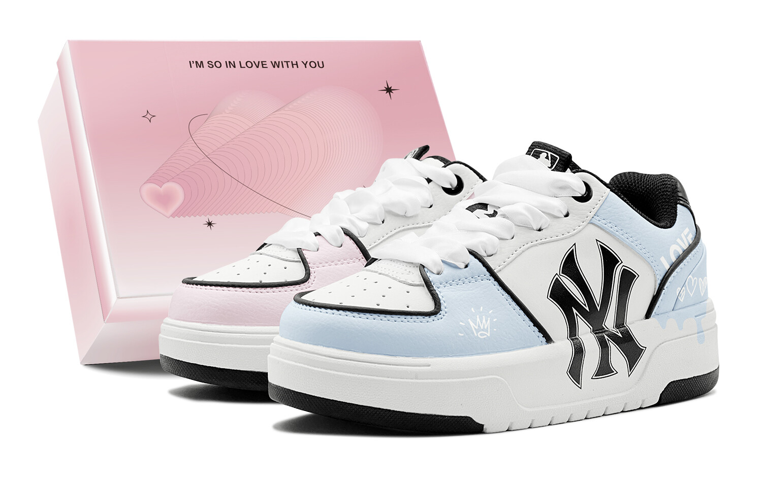 Кроссовки MLB Chunky Liner Skateboard Unisex Low-Top, голубой/розовый, Белый, Кроссовки MLB Chunky Liner Skateboard Unisex Low-Top, голубой/розовый 
Кроссовки MLB Chunky Liner Skateboard Unisex Low-Top, голубой/розовый, Белый, Кроссовки MLB Chunky Liner Skateboard Unisex Low-Top, голубой/розовый