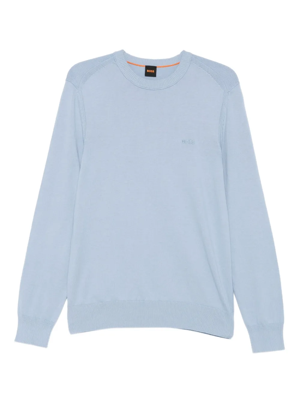 Свитер с круглым вырезом и логотипом BOSS, синий
Свитер с круглым вырезом и логотипом BOSS, синий