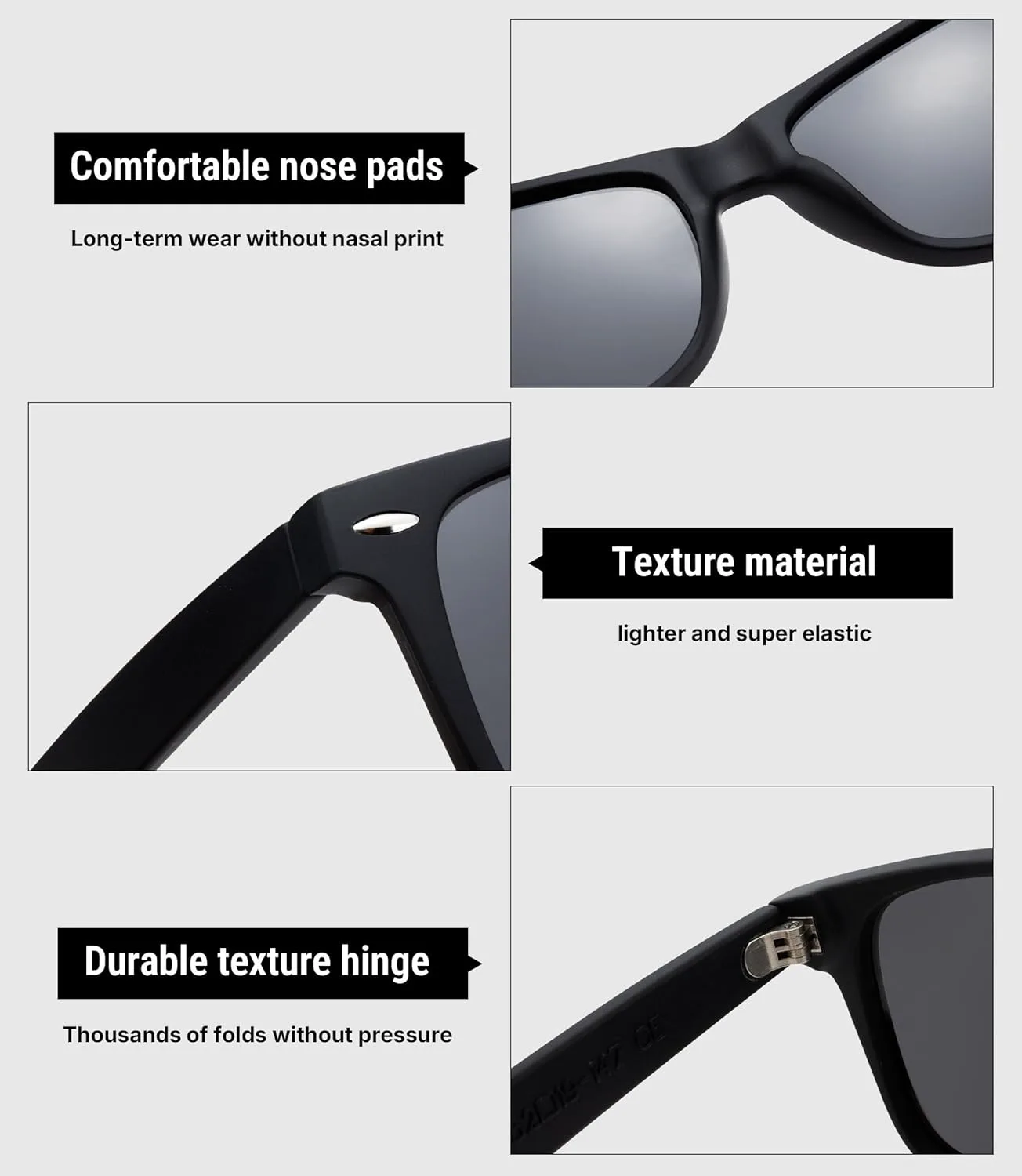 Поляризованные квадратные солнцезащитные очки Pro Acme для мужчин и женщин, модные солнцезащитные очки с защитой от УФ-излучения, Sand Black/Grey + Glossy Black/Grey
Поляризованные квадратные солнцезащитные очки Pro Acme для мужчин и женщин, модные солнцезащитные очки с защитой от УФ-излучения, Sand Black/Grey + Glossy Black/Grey