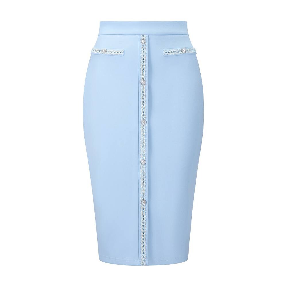 Женская юбка-карандаш с высокой талией, рабочие облегающие юбки миди с твидовой отделкой Hombety, цвет Sky Blue
Женская юбка-карандаш с высокой талией, рабочие облегающие юбки миди с твидовой отделкой Hombety, цвет Sky Blue
