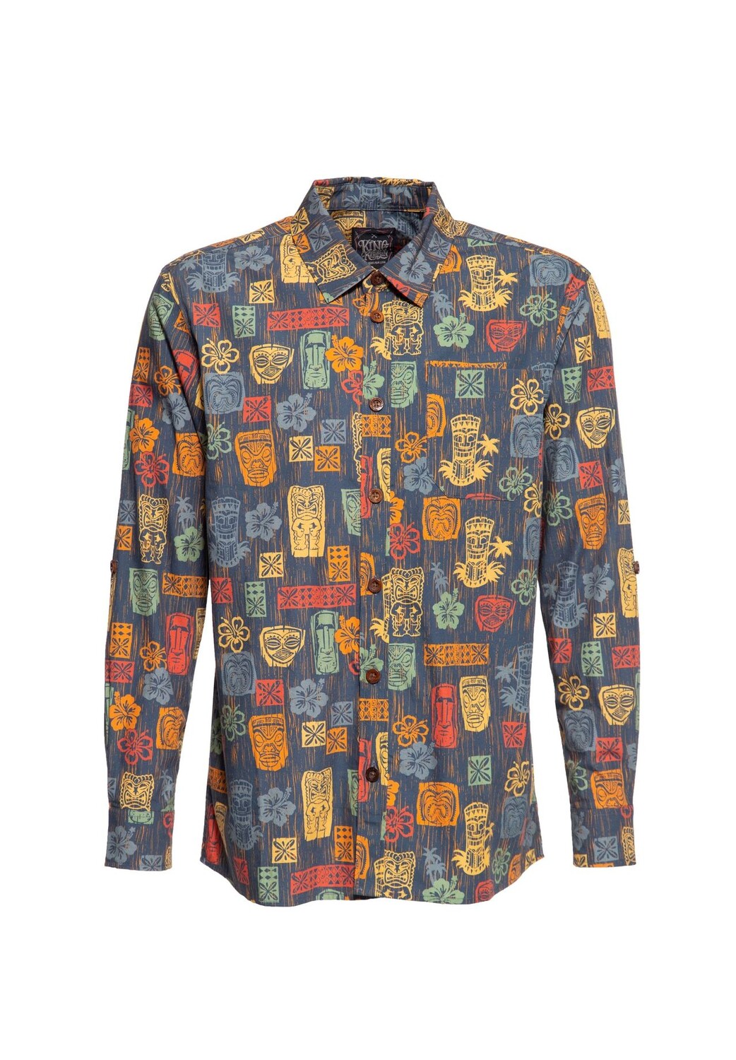 Рубашка с длинными рукавами с мотивами Тики и органическим хлопком Tiki's KING KEROSIN, мультиколор
Рубашка с длинными рукавами с мотивами Тики и органическим хлопком Tiki's KING KEROSIN, мультиколор