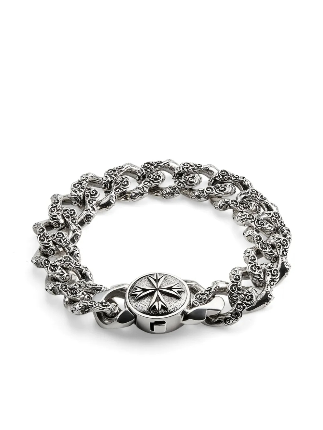 Большой браслет-цепочка с цветочным узором Emanuele Bicocchi, серебряный
Большой браслет-цепочка с цветочным узором Emanuele Bicocchi, серебряный