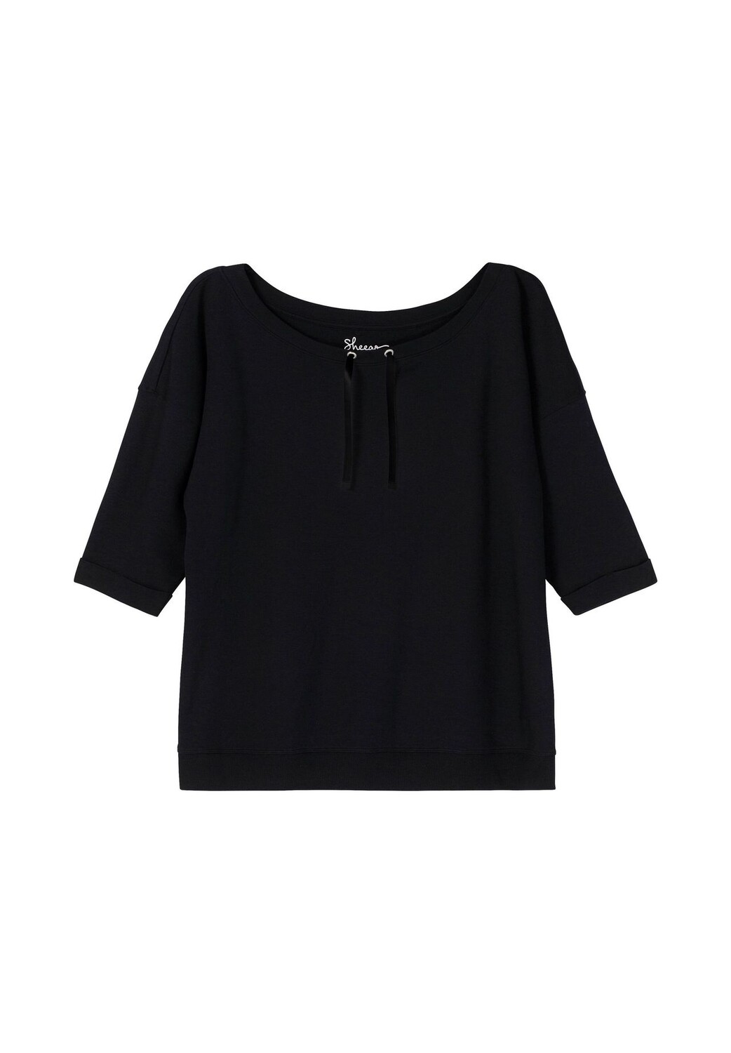 Толстовка оверсайз с завязками sheego, черный
Толстовка оверсайз с завязками sheego, черный