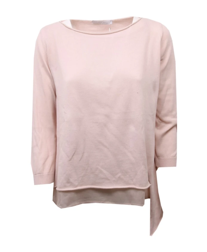 Хлопковый свитер с двойным эффектом Fabiana Filippi, розовый
Хлопковый свитер с двойным эффектом Fabiana Filippi, розовый