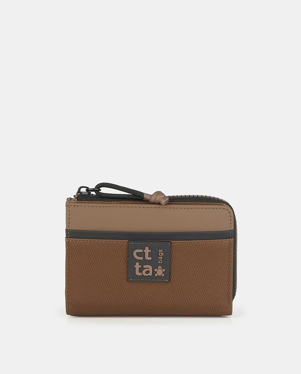 Кошелёк на молнии с застёжкой Caminatta, коричневый
Кошелёк на молнии с застёжкой Caminatta, коричневый